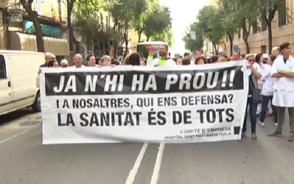 Els treballadors de la Xarxa sanitària de Santa Tecla exigeixen les mateixes condicions que els empleats públics