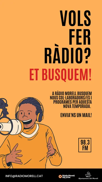 A Ràdio Morell busquem nous col·laboradors/es