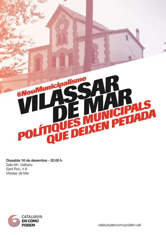 Acte de campanya electoral de Catalunya en Comú-Podem