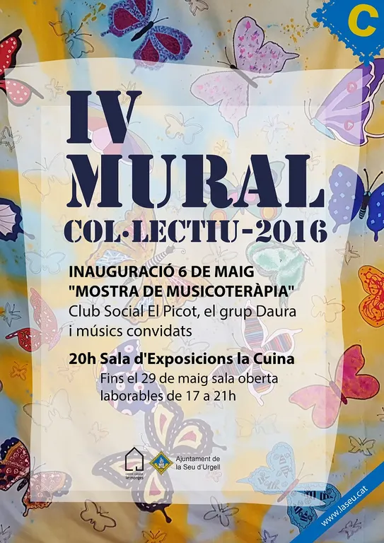 A punt un nou mural de pintura col.lectiva a la Seu d'Urgell