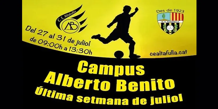 El CE Altafulla presenta una nova edició del Campus Alberto Benito del 27 al 31 de juliol
