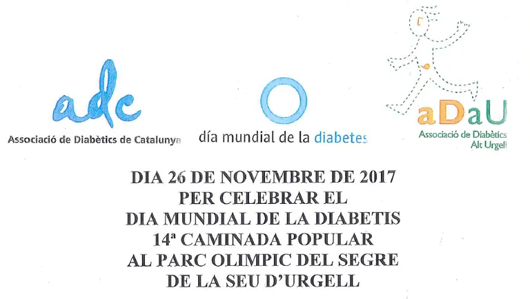 L'Associació de Diabètics de l'Alt Urgell organitza la 14a Caminada pel Parc del Segre