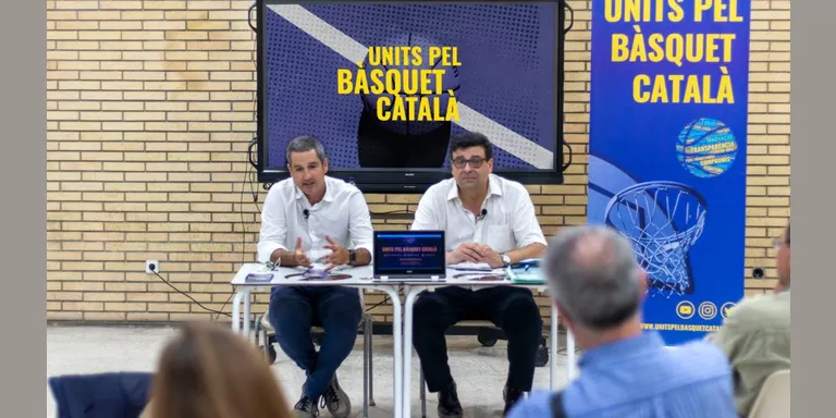 L'urgellenc Ferran Aril i Pere Francitorra presenten la candidatura Units pel Bàsquet Català