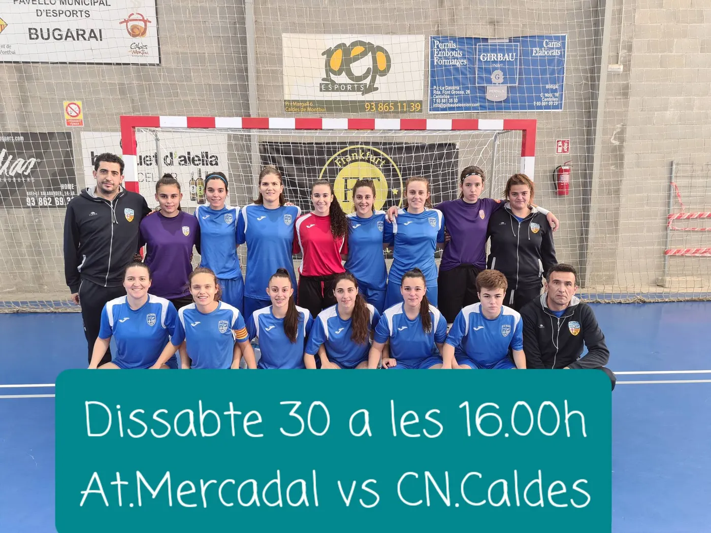 El femení de futbol sala del CN Caldes torna a la competició per visitar a les cueres de lliga