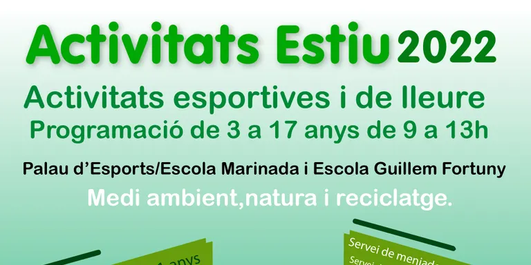 Els casals d’estiu de Cambrils enguany tindran com a temàtica el medi ambient, la natura i el reciclatge