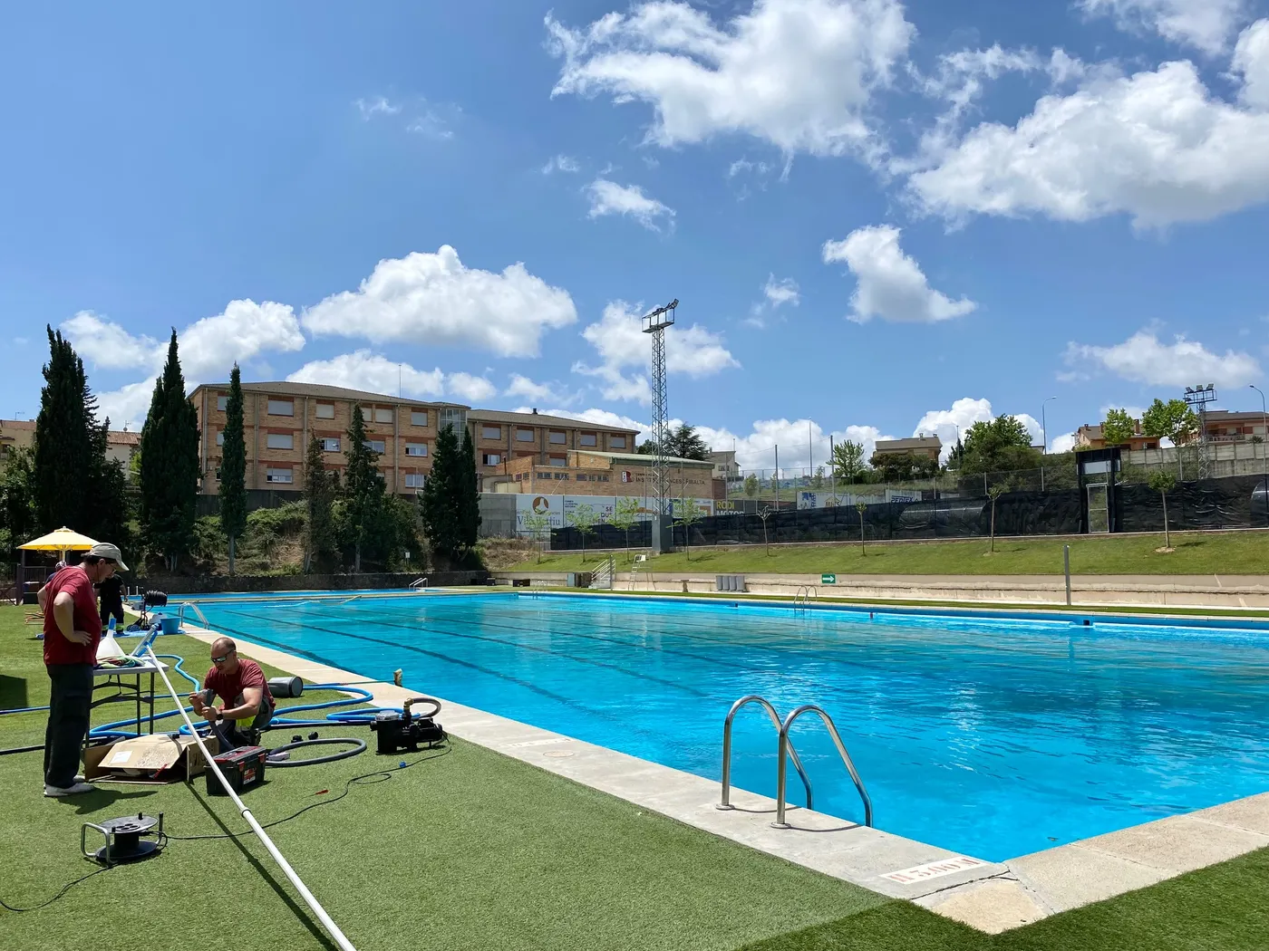 <strong>Les piscines municipals de Solsona obriran portes diumenge amb un pòsit terrós al fons però amb totes les garanties de qualitat</strong>