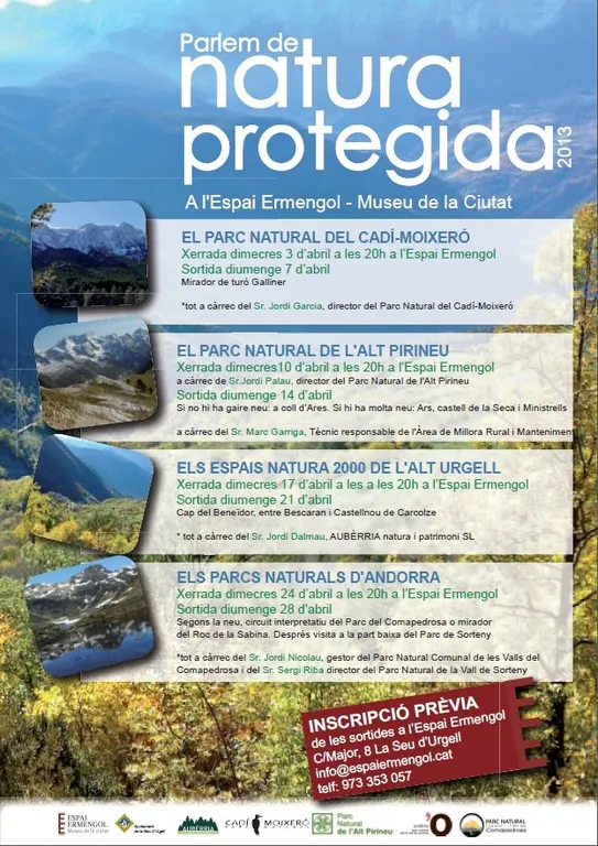 Xerrada sobre els Parcs Naturals d'Andorra a l'Espai Ermengol