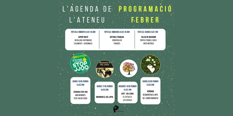 L'Ateneu Alt Urgell inicia la programació de febrer amb grups contraris a París 2024