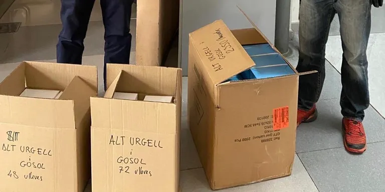 Arriben a l'Alt Urgell les mascaretes i ulleres de protecció adquirides per la Diputació de Lleida