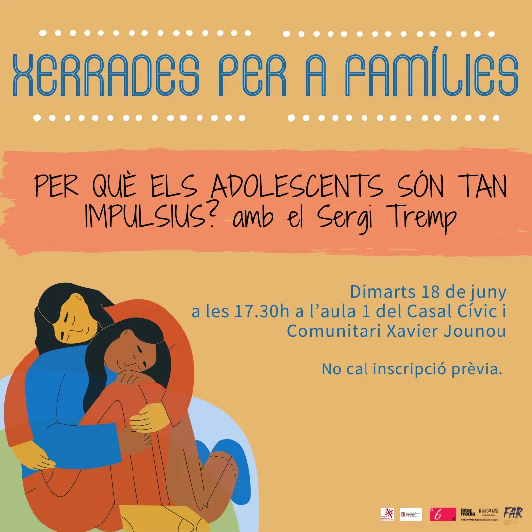 La impulsivitat en l'adolescència, tema central de la quarta sessió del Cicle de Xerrades per a Famílies del Solsonès d'El 6