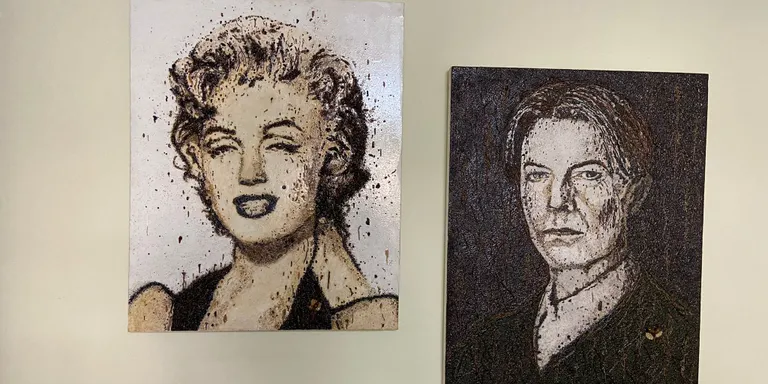 Aquest matí hem visitat l'estudi de l'artista Miquel Màrtir per conèixer la seva obra i l'art natural