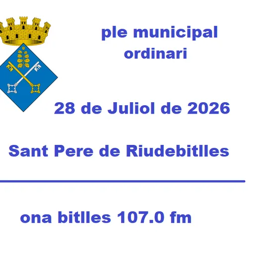 Ple Municipal del 28 de Juliol de 2026