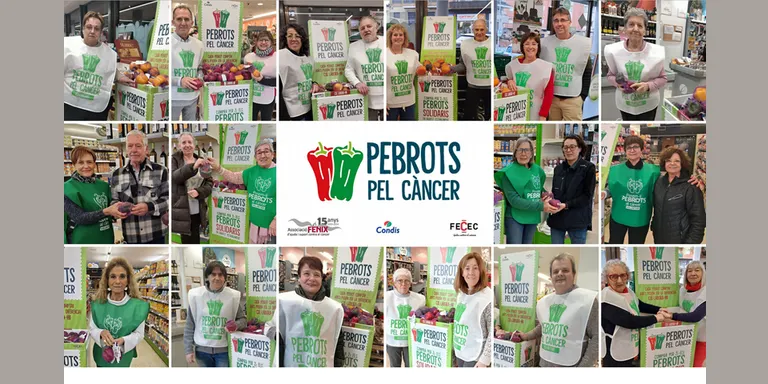 L'Associació Fènix mobilitza 26 voluntaris a Solsona i Oliana en el marc de la campanya "Pebrots pel càncer"