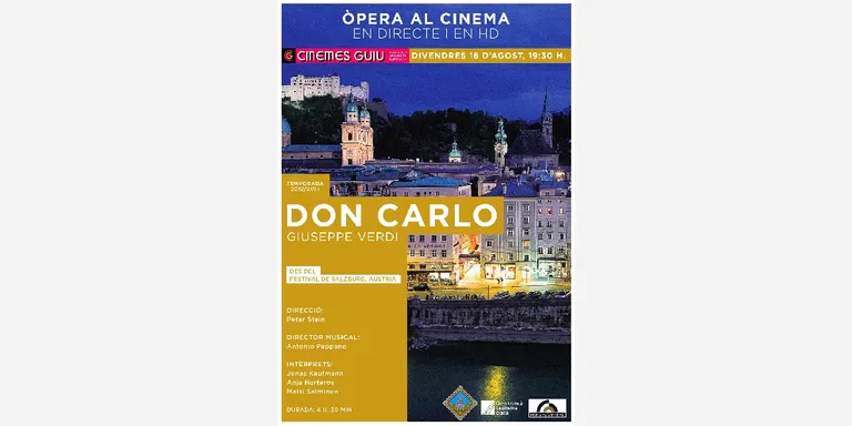 'Don Carlo' des de Salzburg, nou espectacle en directe a Cinemes Guiu