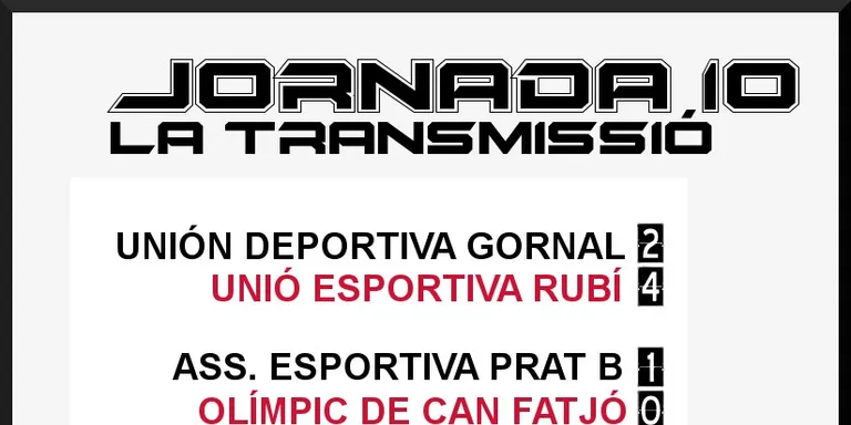 A PEU DE CAMP - JORNADA 10 dissabte