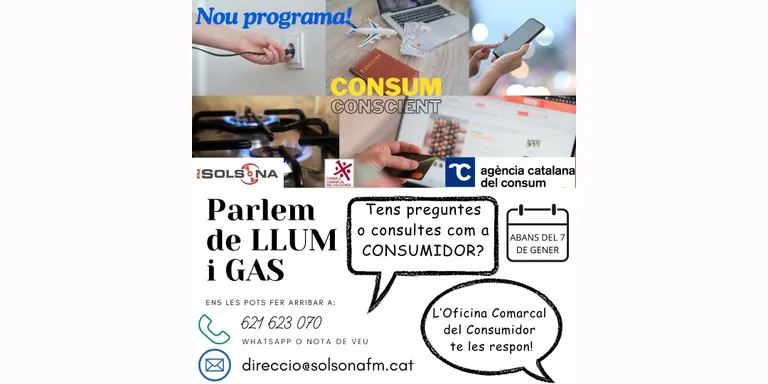 Solsona FM i el Consell Comarcal coprodueixen el nou pòdcast Consum Conscient