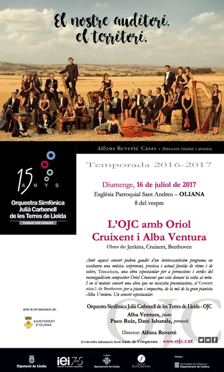 Concert a Oliana de l'Orquestra Simfònica Julià Carbonell