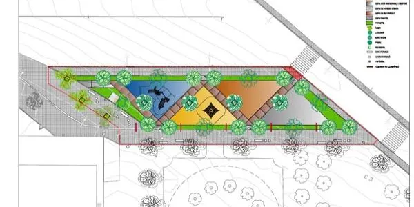 La nova plaça de la Portalada tindrà quatre zones diferenciades amb jocs inclusius, jocs dinàmics, zona de workout i jocs tradicionals