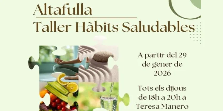 L’Ajuntament d’Altafulla impulsa un taller d’hàbits saludables per començar l’any amb energia i benestar