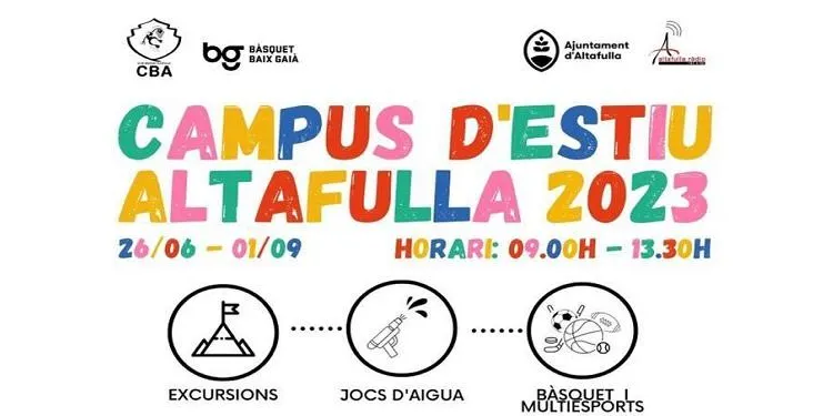 El CB Altafulla – BBG realitzarà el Campus d’Estiu del 26 de juny a l’1 de setembre