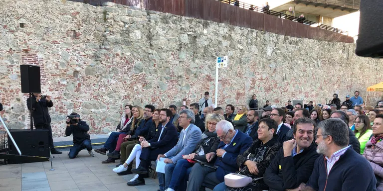 Una delegació d'ERC de Pineda assisteix a l'acte central de campanya a Mataró