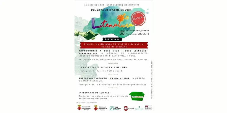 La Vall de Lord celebra Sant Jordi amb un Litenatura majoritàriament virtual