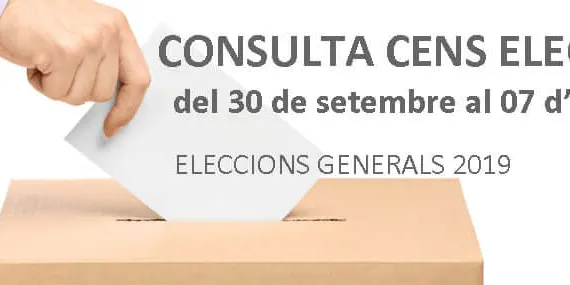 Ja es pot consultar el cens electoral