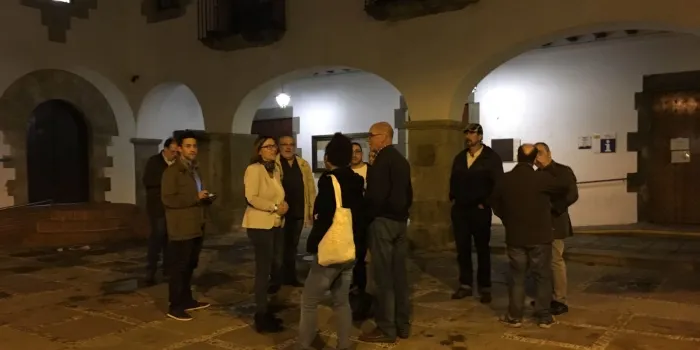 Arenys se suma a la concentració en suport a l'alcaldessa de Berga