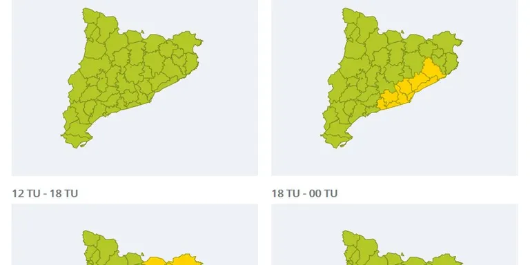Activada l’alerta del Pla INUNCAT per la previsió de pluges intenses