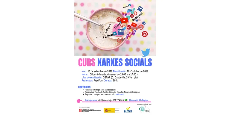 L'AEAU organitza un curs sobre xarxes socials