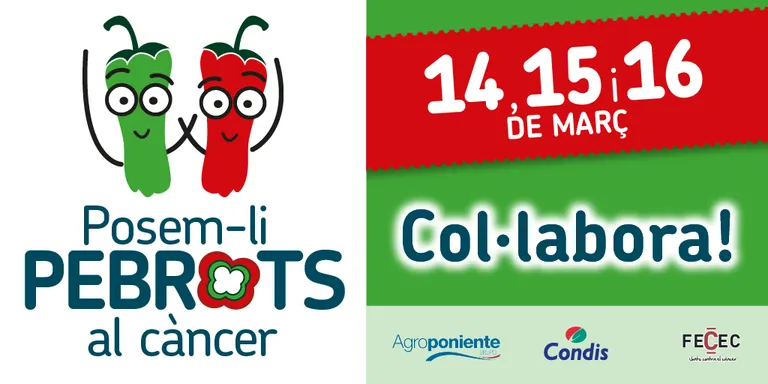 En marxa la campanya 'Posem-li pebrots al càncer'