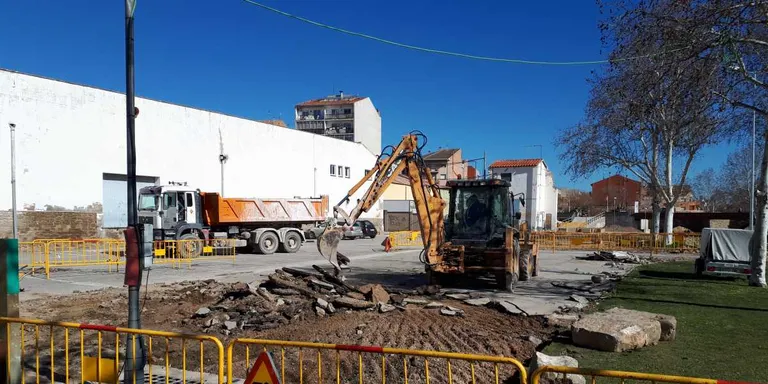 En marxa les obres per enllaçar els dos Passejos d'Agramunt