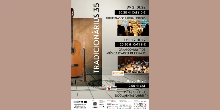 Concert d'Artur Blasco i Arnau Obiols al 35è Tradicionàrius, a Barcelona