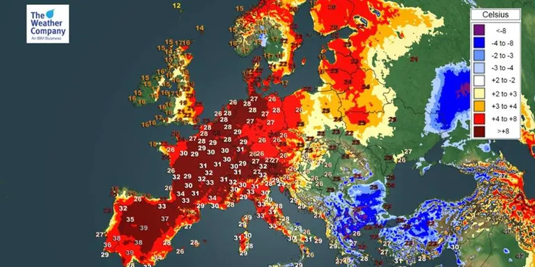 Setmana de calor d'estiu i bona mar