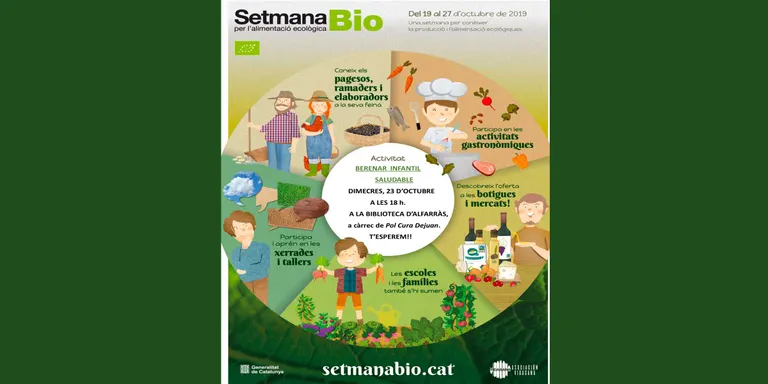 Setmana BIO a la Biblioteca Municipal d’Alfarràs amb un berenar infantil saludable