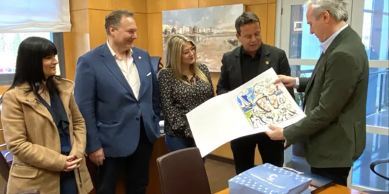 L’alcalde de Saragossa fa una visita institucional a l’Ajuntament de Cambrils