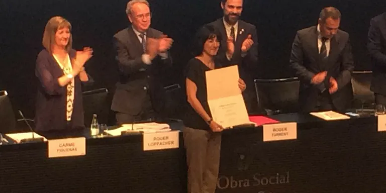 Gemma Paricio, professora de l'Euclides, premiada pel Consell de l'Audiovisual de Catalunya
