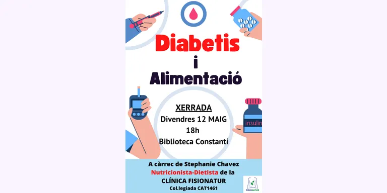 Xerrada sobre diabetis i alimentació a la Biblioteca Municipal