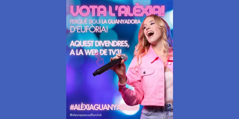 Constantí es bolcarà avui amb l'Alèxia per a la gran final d'Eufòria a TV3