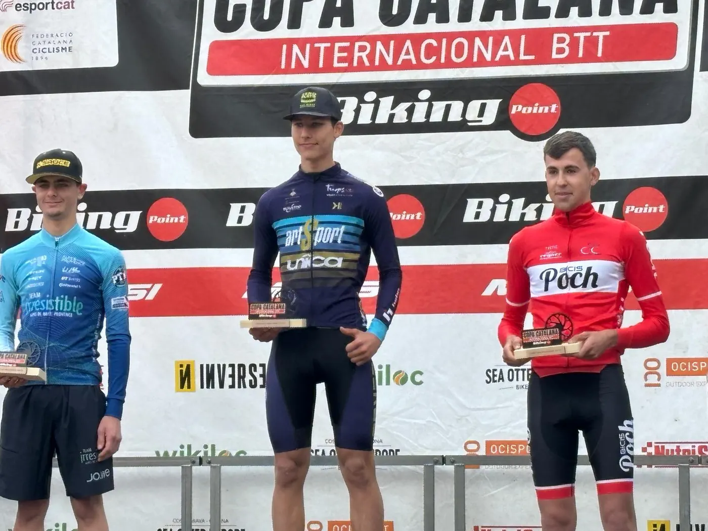 Podi de Roger Parella del Bicis Poch-Tallers Reyner del Club Ciclista Pineda