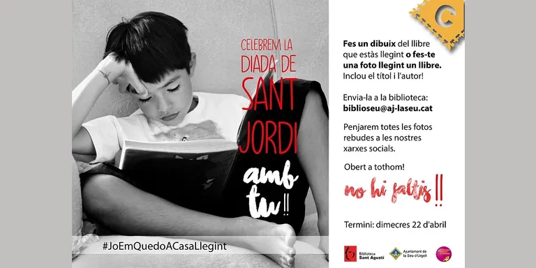 La Biblioteca Sant Agustí proposa una activitat participativa per celebrar Sant Jordi per xarxes socials