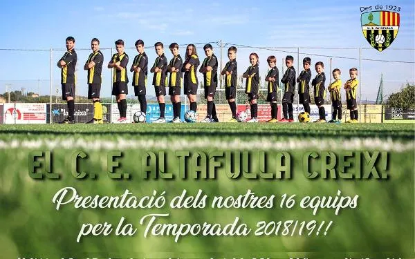 El CE Altafulla realitza la presentació dels seus equips el pròxim dissabte a l’Estadi Municipal Joan Pijuan