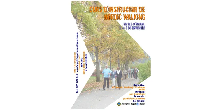 Curs d'instructor de marxa nòrdica a la Seu