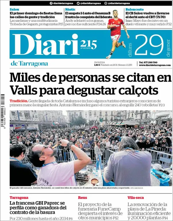 Cop d'ull als diaris d'aquest dilluns 29 de gener