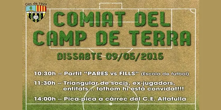 Altafulla acomiada el camp de terra de l’Estadi Municipal Joan Pijuan