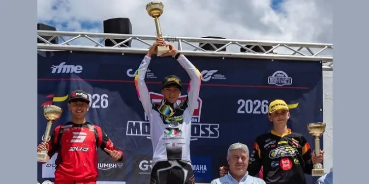 El pilot Bruno Miró fa primer i segon en la prova del Campionat d’Espanya de Motocròs Sub18 a Osuna