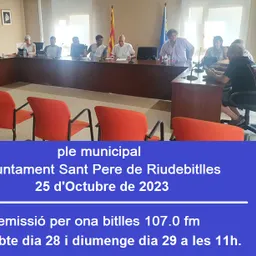 Emissió per antena del Ple municipal del dia 25-10-2023 - episode art