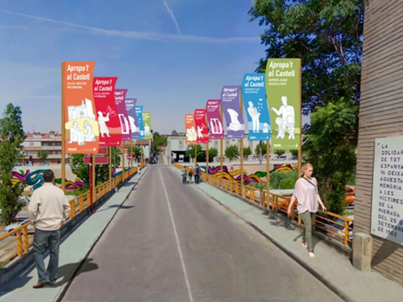 Imatge virtual de com quedaria el pont