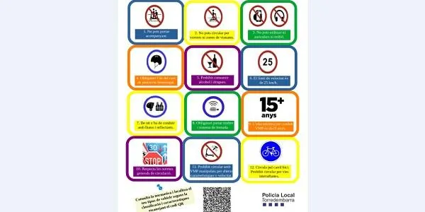 La Policia Local de Torredembarra posa en marxa una campanya informativa sobre la nova normativa municipal per a l'ús dels vehicles de mobilitat personal