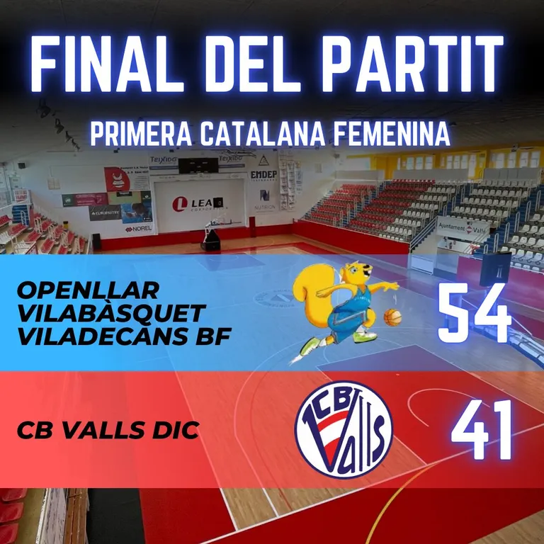 El CB Valls DIC cau davant del Viladecans